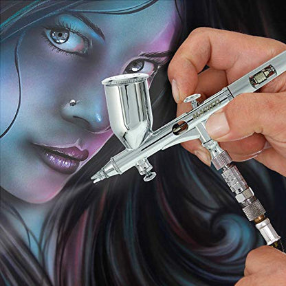 Master Airbrush G45 High Precision Dual-Action Gravity Feed Airbrush Set