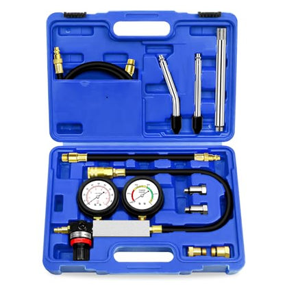 YSTOOL Cylinder Leak Down Gasoline Engine Compression Tester Automotive Kit - color: Blue