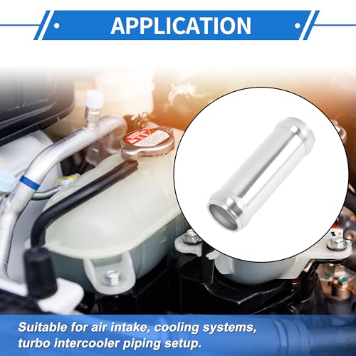 1" OD 0° 6063 Aluminum Alloy Tube Intercooler Pipe 3" Length - size: 1"OD 3"Length