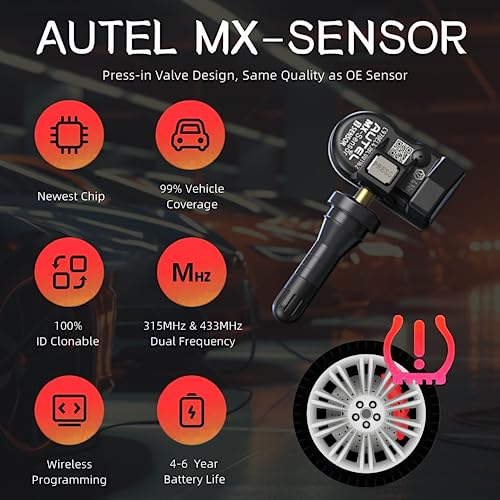 Autel TPMS Sensors 2in1 MX-Sensor 315Mhz/433Mhz Tire Pressure Sensor
