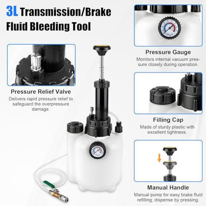 Transmission Fluid Pump Kit 3L Manual Refill 8pcs ATF Adapters