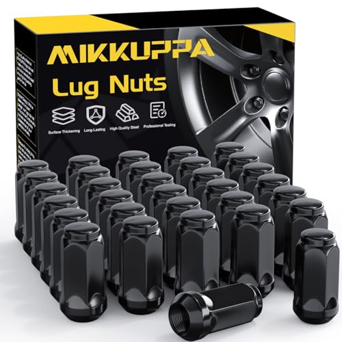 MIKKUPPA 9/16-18 Wheel Lug Nuts, Black 32PCS Closed End Lug Nuts - color: Black, size: 9/16"-18 (32PCS)