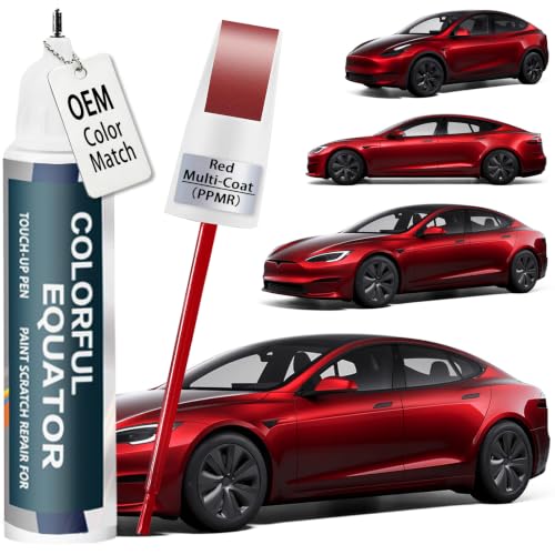 (Red Multi-Coat PPMR) Touch up Paint for Tesla Model Y/3/X/S - color: Car Touch up Paint(Red Multi-Coat(PPMR)) Compatible with Tesla Model Y/3/X/S