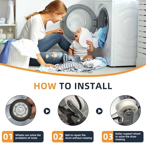 AGM75510755 Dryer Repair Kit - style: 4581EL2002C - Dryer roller replacement kit