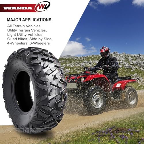 WANDA 25x8-11 UTV ATV Tires 25x8x11 6-Ply Bighorn Style - Set 2 - size: 25x8-11