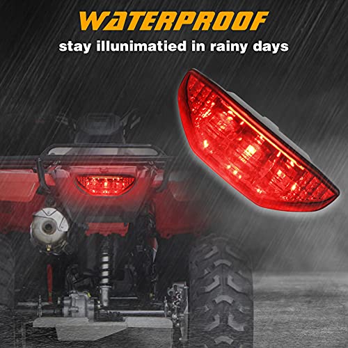 ATV Motorcycle LED Brake Tail Light for Honda TRX 250 300 400EX Rancher 420 - color: Red Lens