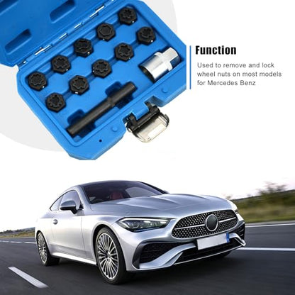12PCS Wheel Lock Key Kit Compatible with Mercedes-Benz