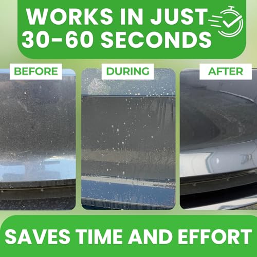 Bug Remover for Cars Exterior - Spray Dissolves Bug Splatter, Bird Poop, Tar and Road Grime - Safe on Paint, Chrome, Glass, & More - pH Neutral, Ceramic & Wax Safe - 16oz