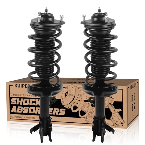 KUIPERAUTO 172542 172541 Pair Front Struts Assembly Shocks Compatible for 2008 2009 2010 Honda Odyssey 3.5L Coil Spring Shock Absorber - size: 2x Front Struts, style: 2008-2010