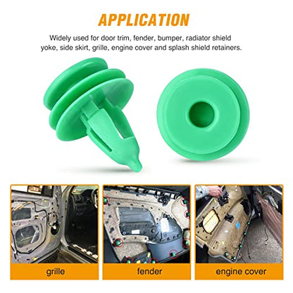 GOOACC 100PCS Door Panel Retainer Clips OEM:# 6503204 - color: 100Pcs Door Panel Clips 7.5mm