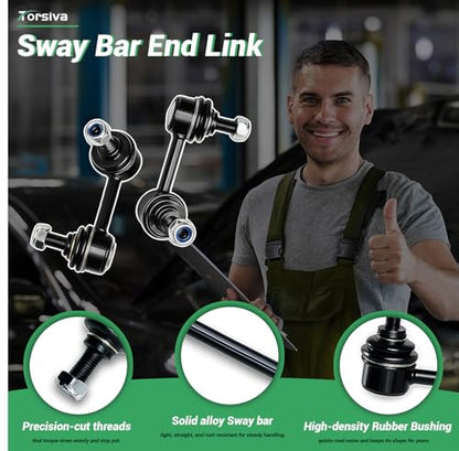 ‎‎K750125 K750126 2PCS Rear Sway Bar End Links Fit for Acura 2006 2007 2008 2009 2010 2011 CSX, 2013 2014 2015 2016 2017 2018 2019 ILX, for Honda 2006-2012 2013 2014 2015 Civic, 2013-2014 Fit - size: K750125&K750126-2PC