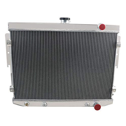 62MM 4 Row Core All Aluminum Radiator compatible with 1973-1978 Dodge Charger Chrysler Mopar V8 Big Block