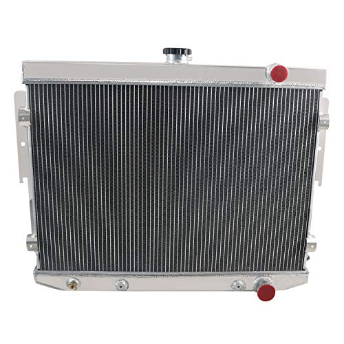 62MM 4 Row Core All Aluminum Radiator compatible with 1973-1978 Dodge Charger Chrysler Mopar V8 Big Block