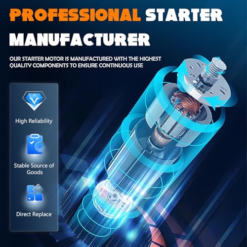 New Starter L4 1.8L 1.8 Fit for Honda Civic 2006 2007 2008 2009 2010 2011(Only for Auto), 410-54130R, 31200-RNA-A51, RNA50, 410-54130R, 17958, SM710-01, 16089, 31200RNAA50, 9T, 12V, CW