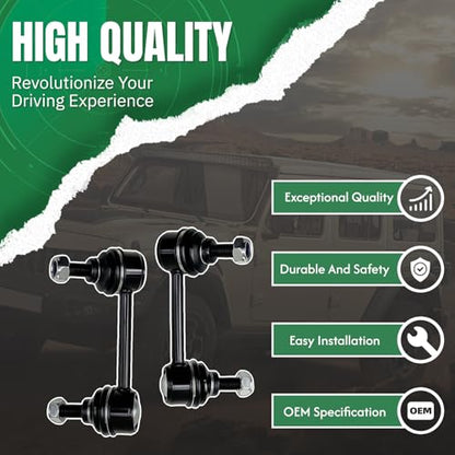 2PCS Rear Stabilizer Sway Bar End Links Fit for Compatible with Scion 2005 2006 2007 2008 2009 2010 TC #OE ‎‎K750008 K750009 - size: K750008 K750009