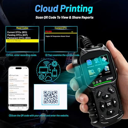 OBDII Scanner Car Engine Fault Code Reader Diagnostic Vehicle Scan Tool - color: AT900 Universal OBD II Scanner