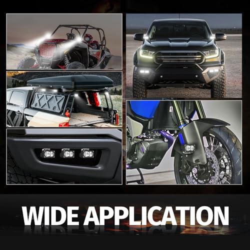 3 Inch Driving Lights LED Pod Light Cube Off Road Light Bar - color: White