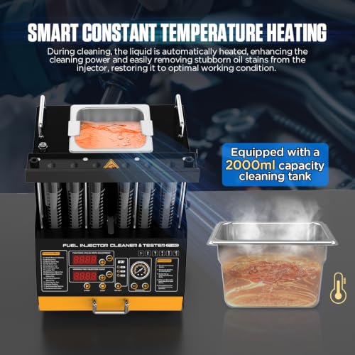 CT450 Heated GDI 6-Cylinder Fuel Injector Cleaning Machine & Tester