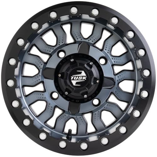 Tusk 4/156 Fremont Beadlock Wheel - 15x7, 4.0+3.0, Gunmetal/Black - color: Gunmetal/Black, size: Offset 4.0 + 3.0