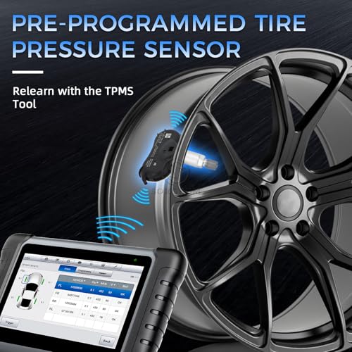 Sorghum Tire Pressure Monitoring System - Pre-Programmed TPMS Sensors 4 Pcs 315MHz Compatible with 2008-2017 Honda Civic Element Odyssey CR-Z Fit Acura Replace# 42753-TR3-A81 42753-SNA-A830-M1 - color: Matte Black-42753-sna-a830-m1