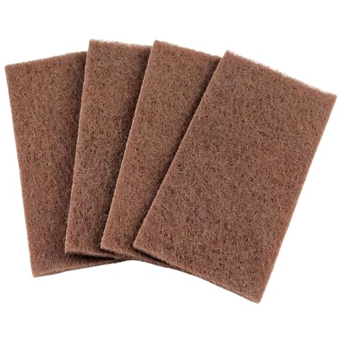 Premium Maroon General Purpose Scuff Pads, Pack of 10 6" x 9" Automotive Scotch Brite Pads for Scuffing, Scouring, Sanding, for Surface Preparation Automotive Car Auto Body Restoration Woodworking