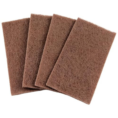 Premium Maroon General Purpose Scuff Pads, Pack of 10 6" x 9" Automotive Scotch Brite Pads for Scuffing, Scouring, Sanding, for Surface Preparation Automotive Car Auto Body Restoration Woodworking