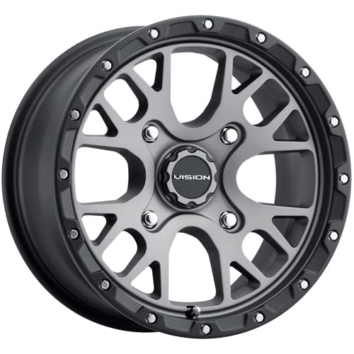 Vision 545 Rocker UTV 14x7 4x156 +38mm Gunmetal Wheel Rim 14" Inch