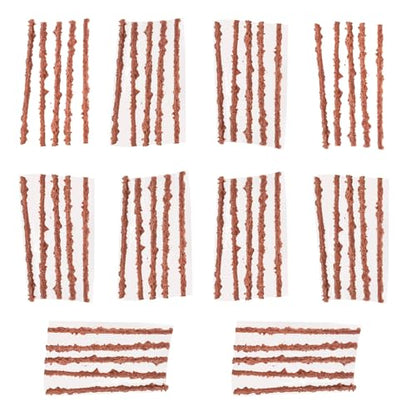 50Pcs Tubeless Tire Repair Bacon Plugs - Universal Rubber Refill Strips for Road & Mountain Bikes