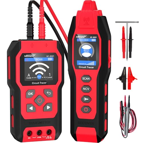 NOYAFA NF-8301 Circuit Tracer, Underground Wire Locator &Digital Multimeter