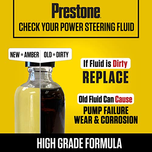 Prestone Power Steering Fluid | Stop Leak Formula | 12 oz Bottles | Pack of 3 - size: 12 oz. (Pack of 3), style: Pack of 1