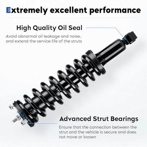 Front Complete Struts Assembly w/Coil Spring Shock Absorber Compatible with 1996-2002 Toyota 4Runner 4WD 3.4L V6 Only, Replace for 171351L 171351R, 2Pcs