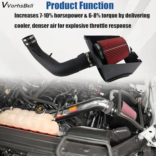 Cold Air Intake Kit for 2011-2014 Ford F150 5.0L V8 - size: 2011-2014 Cold air intake f150 5.0lv8