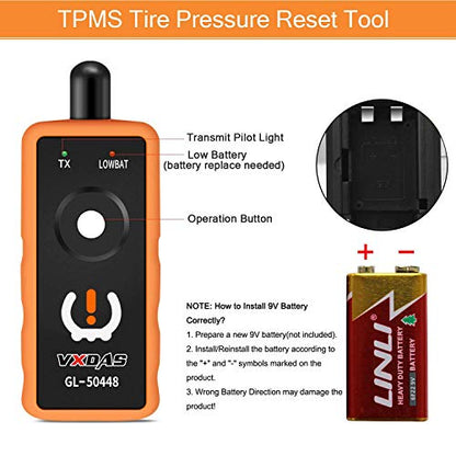 TPMS Relearn Tool for GM Tire Pressure Monitor System Sensor Programming Training Activation Tool OEC-T5 GL-50448 Auto Reset Tool for GM Series Vehicles 2006-2024