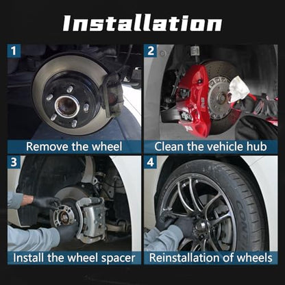 Four-Piece Wheel Spacer Set, 12mm 8x6.5 8x170 8x180 Wheel Spacers, Precision Positioning Reduces Vibration, Enhances Ride Comfort — Universal Fit - size: 12mm-8 hole