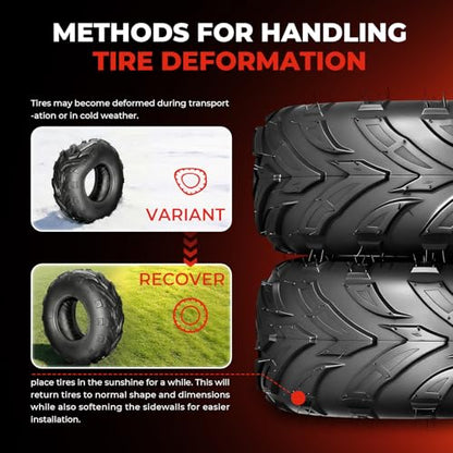 ATV Tires 16x8-7,4 PR Mini Bike Tires,Tubeless,Pair of 2 - size: 16x8-7
