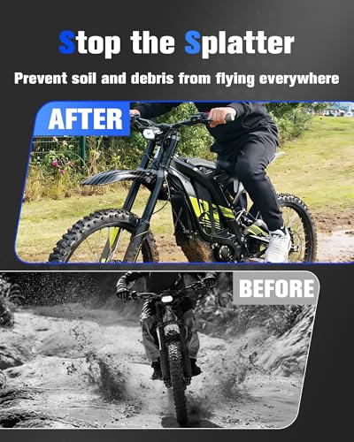 Front Fender for Surron Sur Ron LBX,Carbon Fiber Texture Electric Dirt Bike Mudguard Compatible Fit for EKX X21 X20 Segway X260 X160 PP Material Not Fits RST Fork - color: carbon fiber