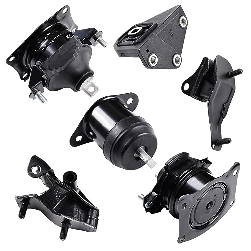 Engine Motor and Transmission Mount 6PCS for Honda Accord 2.4L 2003-2007 Auto Transmission- Replaces A4526HY, A4517, A4509, A4542, A4516, A4510, Front, Right, Rear, Upper Mounts - size: Honda Accord 2.4L 2003-2007