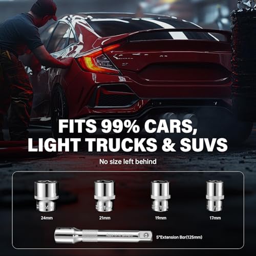 6-Piece 1-1/2" Drive Click Torque Wrench Set - size: 6pcs 1/2"