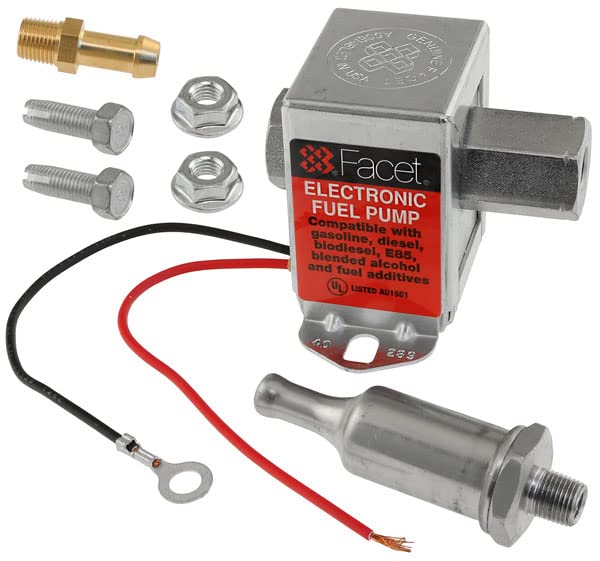 Facet FEP289SV, Facet Cube 12 volt Fuel Pump Kit, 1/8 NPT, 4 to 7 psi Maximum Pressure