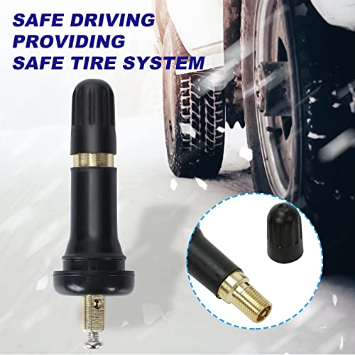 BLACKHORSE-RACING 20PCS TPMS Rubber Snap-in Tire Pressure Sensor Valve Stem - size: TPMS-20pcs