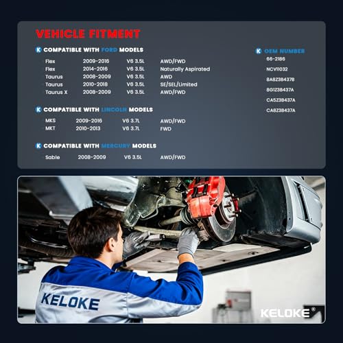 KELOKE CV Axle Shaft Assembly Compatible with Ford Lincoln & Mercury - size: 66-2186