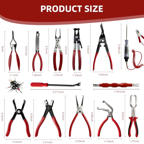 14PCS Automotive Electrical Disconnect Pliers and Connector Removal Set