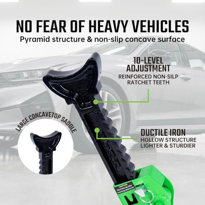 3 Ton Heavy Duty Jack Stands with Double Locking, Vehicle Support Stands for Cars, Automotive Stands with Wide Base, 1 Pair