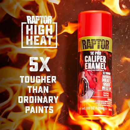 RAPTOR Caliper Enamel Spray, Professional Grade, Real Red