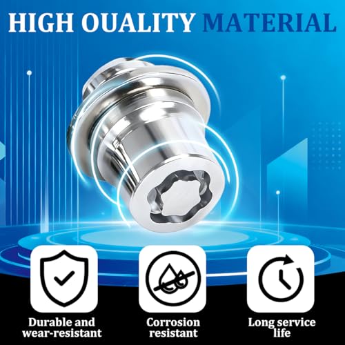 M12 x 1.5 Wheel Lock Lug Nut Set, 4PCS Vehicle Tire Lock and 1PC Key