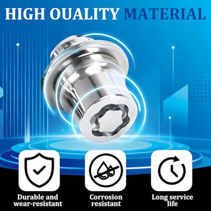 M12 x 1.5 Wheel Lock Lug Nut Set, 4PCS Vehicle Tire Lock and 1PC Key