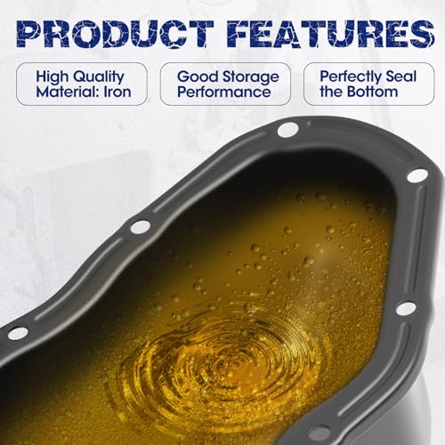 Transmission Oil Pan with Drain Plug, Fit for Suzuki Vitara 2004 V6 2.5L, Grand Vitara 1999-2005 V6 2.5L, Grand Vitara 2001 V6 2.7L, XL-7 2002-2006 V6 2.7L, OE 264550, SZP01A, 1152085F10 - size: 264-550