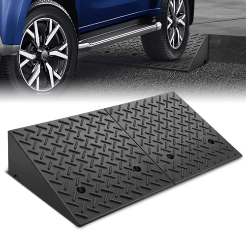 7.9" Rise Rubber Curb Ramp for Forklift, Driveway Sidewalk, Heavy Duty Car - size: 7.9" Rise