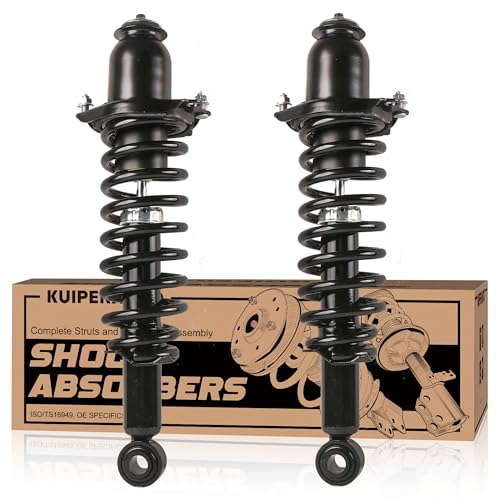 KUIPERAUTO Rear Struts Pair Complete Assembly Shocks Absorbers Coil Spring Compatible for 2003-2008 Toyota Matrix/Pontiac/Corolla 171373R 171373L (2PCS) - size: 2x Rear Struts, style: 2003-2008 Corolla