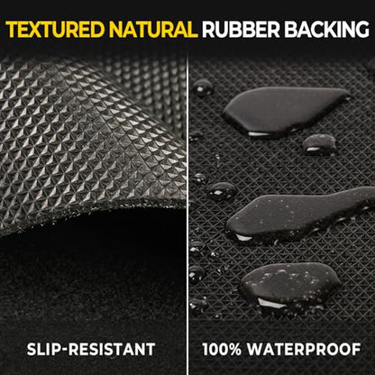 Golener Oil Spill Mat - Garage Floor Mat, Absorbent Oil Pad, Premium Maintenance Mat, Waterproof, Contain Liquid, Protect Garage Surface from Spill & Stain, Reusable, Washable, Durable, Black, 48”x96” - size: 4' x 8' (Rectangular)